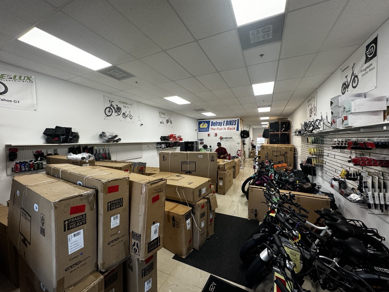 E-bike store in-process liquidation with active handling
